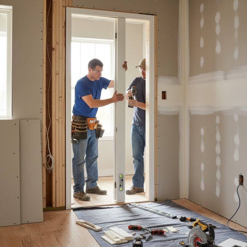 Commode Installation detail